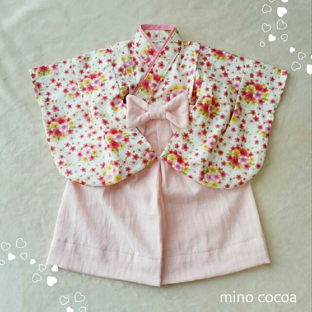 ＊完成品販売＊handmade baby HAKAMA 70-80cm