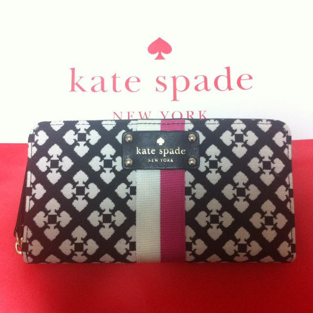 kate spade new york - ケイトスペード 長財布 スペード柄 黒の通販 by