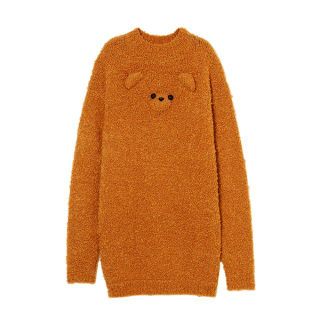 CANDY STRIPPRE FLUFFY TEDDY KNITワンピース