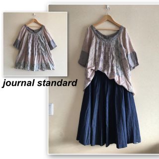 ジャーナルスタンダード(JOURNAL STANDARD)のジャーナルスタンダード ✨くすみピンクの花柄ブラウス(シャツ/ブラウス(半袖/袖なし))