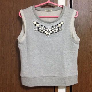 ローズバッド(ROSE BUD)のROSE BUD ビジュースウェット(Tシャツ(半袖/袖なし))