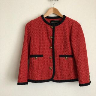 ドゥーズィエムクラス(DEUXIEME CLASSE)の【miniさま専用】ドゥーズィエムクラス  ニットJK(ノーカラージャケット)