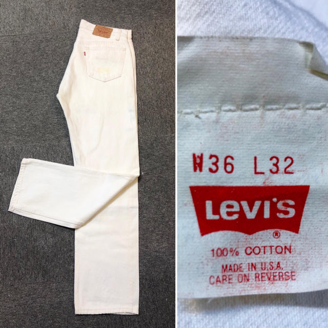 Levi’s  501 ホワイトジーンズ W36 Made in USA