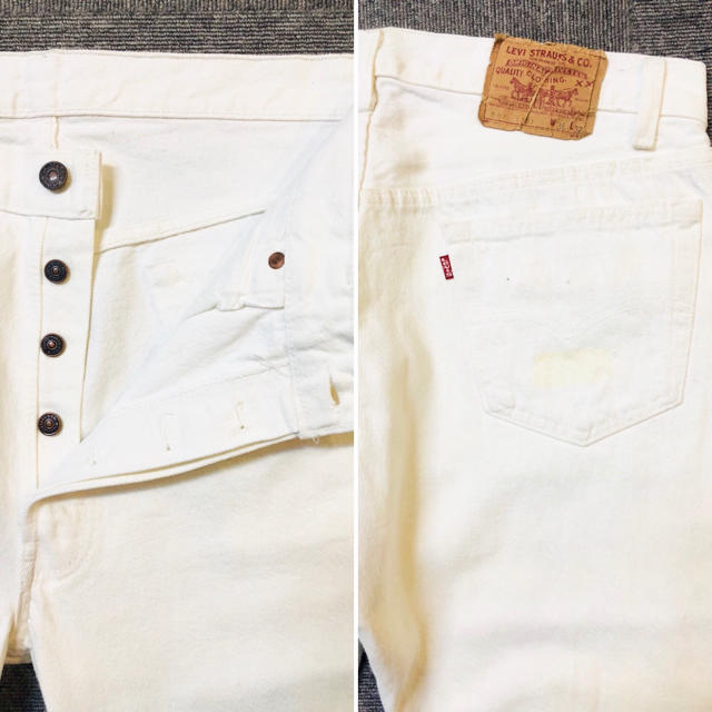 Levi’s  501 ホワイトジーンズ W36 Made in USA 1