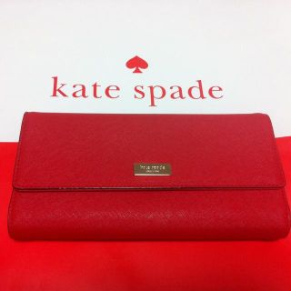 ケイトスペードニューヨーク(kate spade new york)のケイトスペード 長財布 赤 新品 レッド(財布)