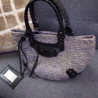 バレンシアガ(Balenciaga)の☆正規品☆バレンシアガ　ラフィア　かごバッグ　ファースト　バッグ　財布(トートバッグ)