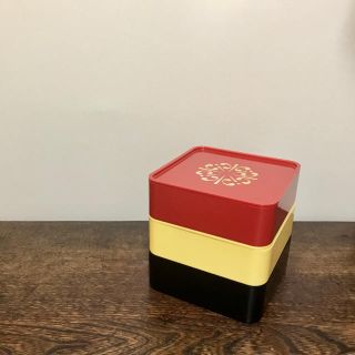 vintage レトロ お弁当箱 お重 重箱 三段重 ランチボックス お花見(弁当用品)