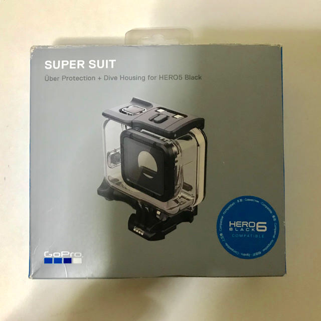 GoPro(ゴープロ)のGo pro 防水ケース Super suit 純正 スマホ/家電/カメラのカメラ(コンパクトデジタルカメラ)の商品写真