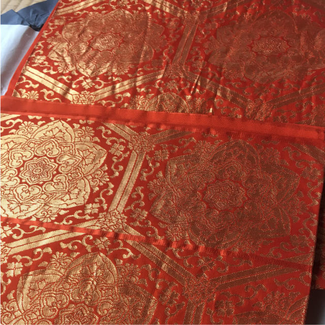 【正絹】袋帯 金糸が綺麗な袋帯です