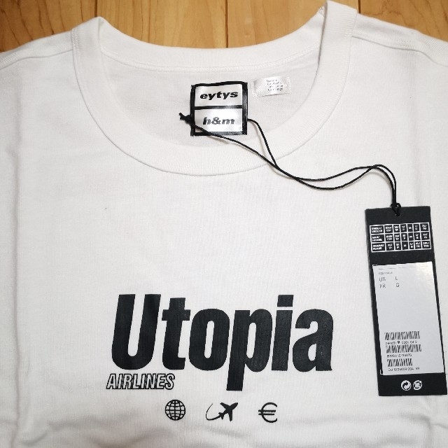 H&M(エイチアンドエム)の【新品未使用】eytys H&M コラボ utopia Tシャツ メンズのトップス(Tシャツ/カットソー(半袖/袖なし))の商品写真