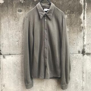 アルマーニ コレツィオーニ(ARMANI COLLEZIONI)のアルマーニコレッツォーニ ヘリンボーン柄ボタンダウンシャツジャケットM(その他)