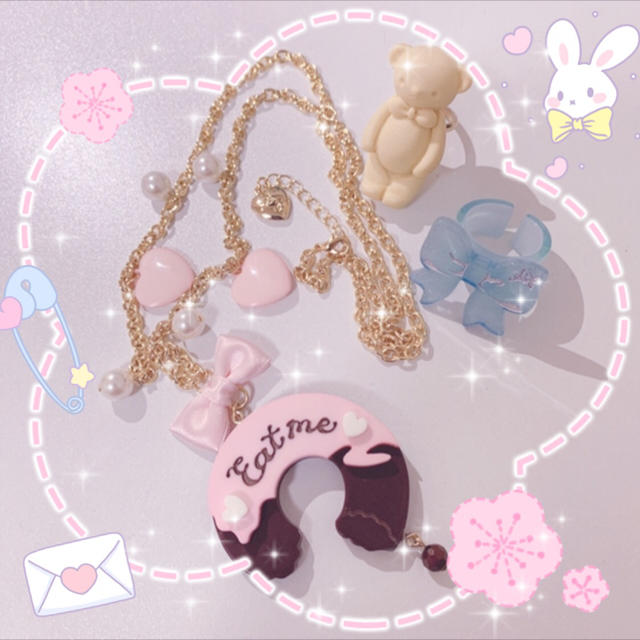 Angelic Pretty(アンジェリックプリティー)のドーナツネックレス 1点 レディースのアクセサリー(ネックレス)の商品写真