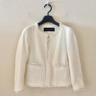 ザラ(ZARA)のZARA♡ノーカラージャケット(ノーカラージャケット)