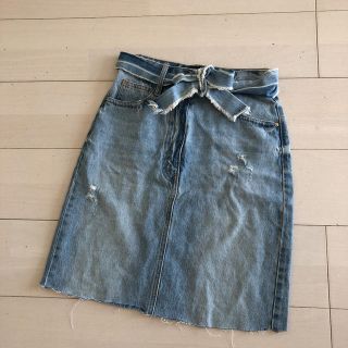 ザラ(ZARA)のzara デニムスカート ザラ(ひざ丈スカート)