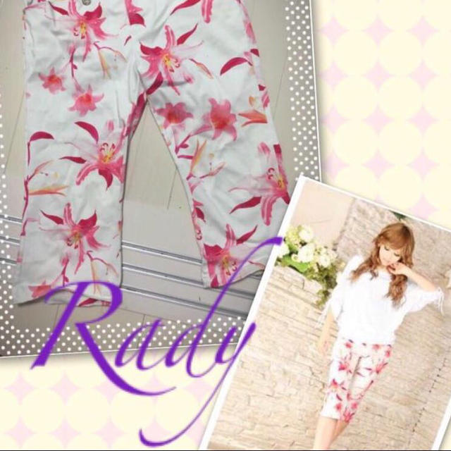 Rady(レディー)のrady♡ ネオンリリー サブリナパンツ レディースのパンツ(ハーフパンツ)の商品写真