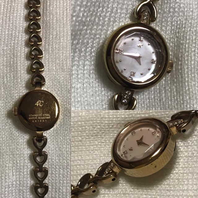 4℃(ヨンドシー)の4℃ 腕時計 ピンクゴールド レディースのファッション小物(腕時計)の商品写真