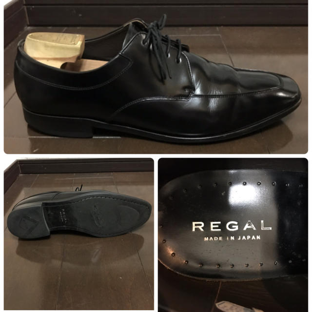 REGAL(リーガル)の早い者勝ち‼︎リーガル(REGAL) Uチップ ブラック26cm メンズの靴/シューズ(ドレス/ビジネス)の商品写真