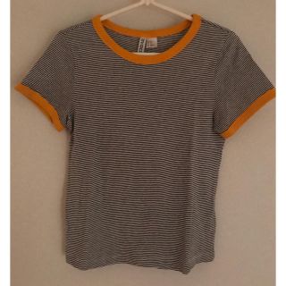 エイチアンドエム(H&M)のhm ボーダートップス(カットソー(長袖/七分))