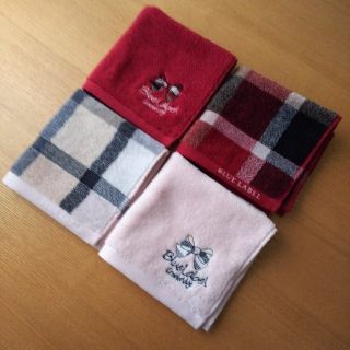 バーバリーブルーレーベル(BURBERRY BLUE LABEL)のミッチ様専用。新品！バーバリーブルーレーベルクレストブリッジ  タオルハンカチ4(ハンカチ)