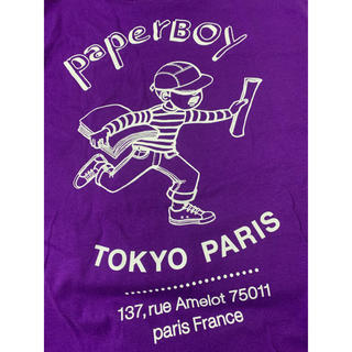 ビームス(BEAMS)のPaperboy beams Tシャツ 紫 パープル purple(Tシャツ/カットソー(半袖/袖なし))