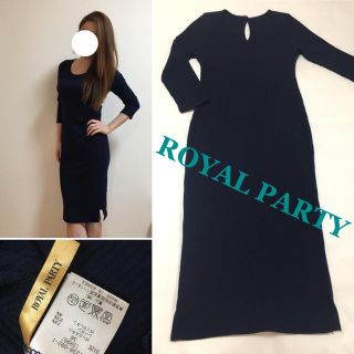 ロイヤルパーティー(ROYAL PARTY)の美品☆ROYAL PARTY ロングニットワンピース(ロングワンピース/マキシワンピース)