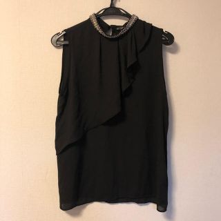 ザラ(ZARA)のショルダービジュートップス(カットソー(半袖/袖なし))