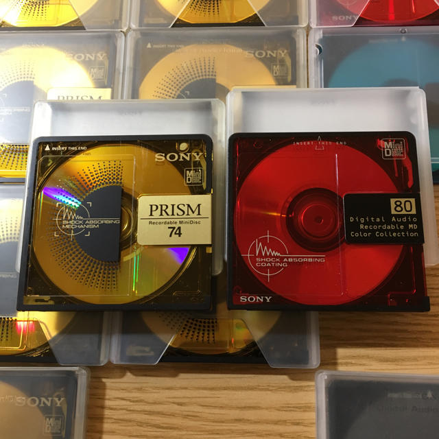 中古 MDディスク SONYのPRISMほか20枚 ケース付き