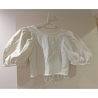 ザラ(ZARA)のZARA ボリュームスリーブトップス(カットソー(半袖/袖なし))