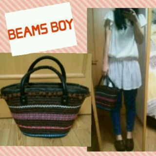 ビームスボーイ(BEAMS BOY)のBEAMS BOY＊装飾かごバッグ(ハンドバッグ)