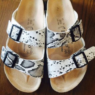 ビルケンシュトック(BIRKENSTOCK)のパイソン柄アリゾナ(サンダル)