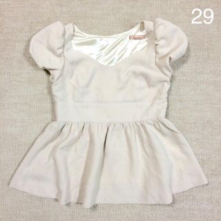 ダズリン(dazzlin)の［28］バルーンスリーブペプラムトップス(シャツ/ブラウス(半袖/袖なし))