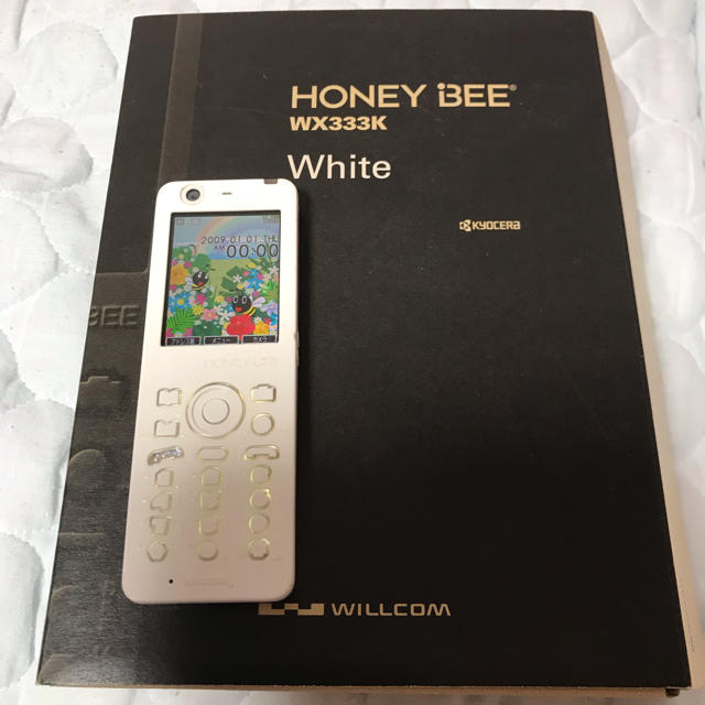 HONEY BEE(ハニービー)のハニービー  ウィルコム  HONEY BEE WX333K  WILLCOM スマホ/家電/カメラのスマートフォン/携帯電話(PHS本体)の商品写真