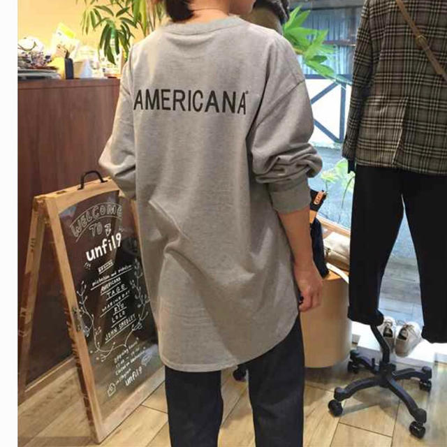 AMERICANA(アメリカーナ)の新品新作完売品☆AMERICANAアメリカーナ☆ボリュームスリーブ長袖Tシャツ レディースのトップス(Tシャツ(長袖/七分))の商品写真