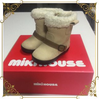 ミキハウス(mikihouse)のミキハウス ブーツ 13 cm ベージュ 長靴(長靴/レインシューズ)