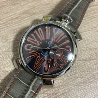 ガガミラノ(GaGa MILANO)のGaGa MIRANO ガガミラノ 腕時計 46mm レザーベルト(腕時計(アナログ))