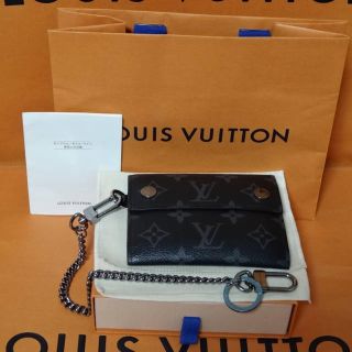 ルイヴィトン(LOUIS VUITTON)のルイ ヴィトン モノグラム エクリプス チェーン ウォレット M63510 本物(折り財布)