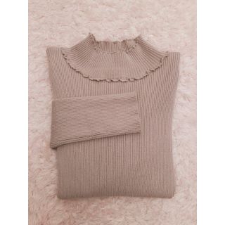 プロポーションボディドレッシング(PROPORTION BODY DRESSING)の♡メローリブフリルタートルニット♡(ニット/セーター)