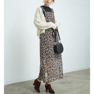 ロペピクニック(Rope' Picnic)の新品♡定価5389円 ロペピクニック ロング ワンピース ブラウン 38、40(ロングワンピース/マキシワンピース)