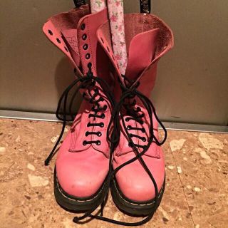 ドクターマーチン(Dr.Martens)のDr.Martens 14ホール ピンク(ブーツ)