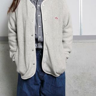 DANTON - DANTON/ノーカラーフリースジャケットの通販 by はるs