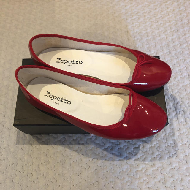 repetto(レペット)のレペット バレエシューズ レッド 美品 レディースの靴/シューズ(バレエシューズ)の商品写真