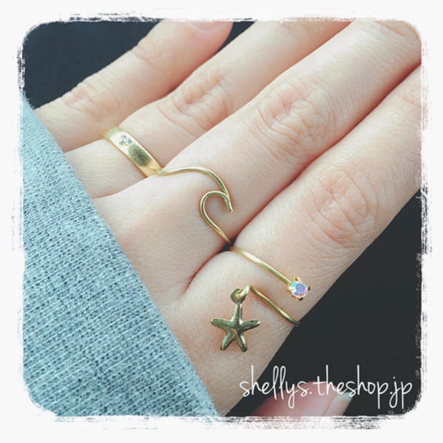 Wave Ring ⚓︎ ハンドメイドのアクセサリー(リング)の商品写真