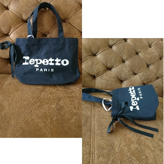 repetto(レペット)の☆新品☆ レペット ミニトートバッグ 黒 レディースのバッグ(トートバッグ)の商品写真