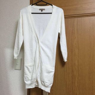 プロポーションボディドレッシング(PROPORTION BODY DRESSING)の白のロングカーディガン♡(カーディガン)