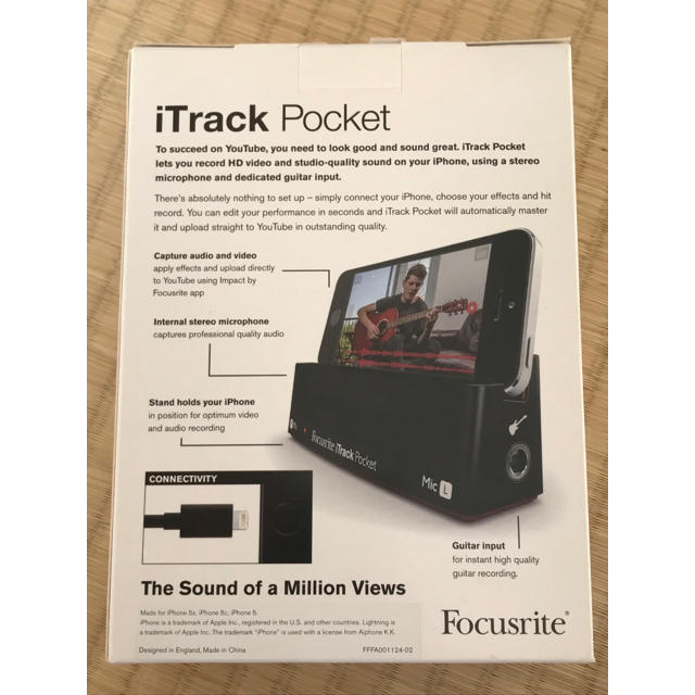 Focusrite iTrack Pocket /iPhone レコーディング 楽器のレコーディング/PA機器(その他)の商品写真