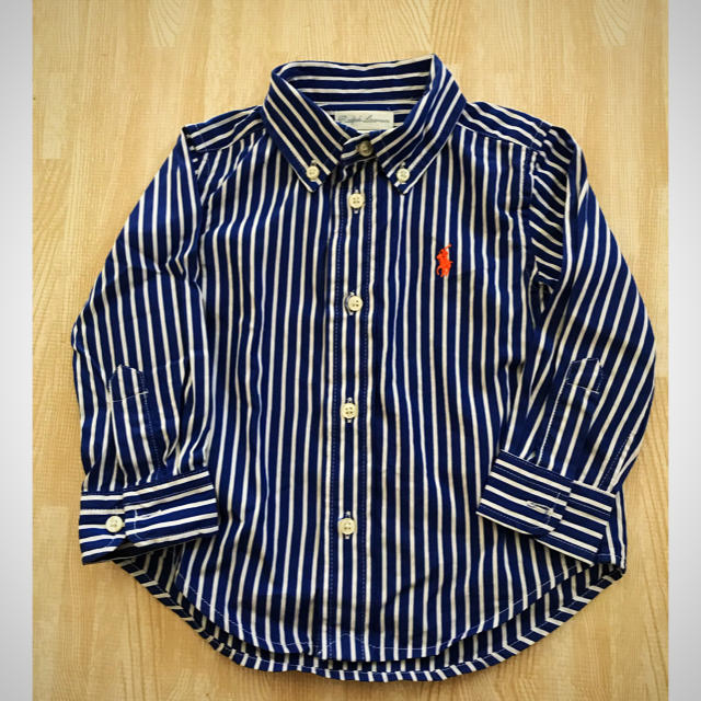 POLO RALPH LAUREN(ポロラルフローレン)のラルフローレン ストライプシャツ 80 キッズ/ベビー/マタニティのベビー服(~85cm)(シャツ/カットソー)の商品写真