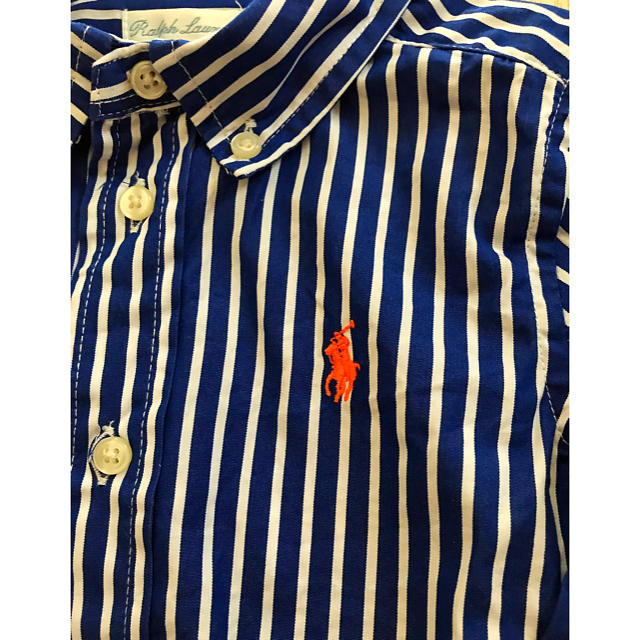 POLO RALPH LAUREN(ポロラルフローレン)のラルフローレン ストライプシャツ 80 キッズ/ベビー/マタニティのベビー服(~85cm)(シャツ/カットソー)の商品写真