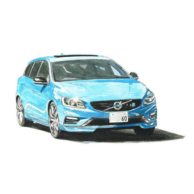 Volvo(ボルボ)のGC-1067ボルボV60/240 SW限定版画直筆サイン額装●作家平右ヱ門 エンタメ/ホビーの美術品/アンティーク(版画)の商品写真