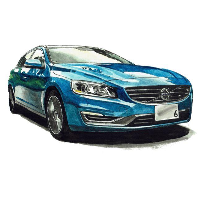 Volvo(ボルボ)のGC-1068ボルボV60/240 SW限定版画直筆サイン額装●作家平右ヱ門 エンタメ/ホビーの美術品/アンティーク(版画)の商品写真