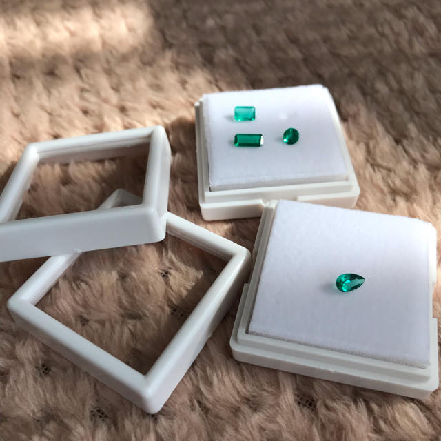 各種パーツ コロンビア産 ムゾー鉱山 天然エメラルド ルース0.27ct